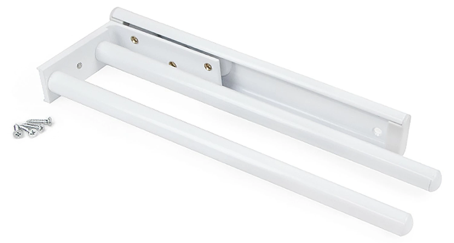 Emuca Ausziehbarer Handtuchhalter 2 arme 3 Emuca Ausziehbarer Handtuchhalter 2 arme