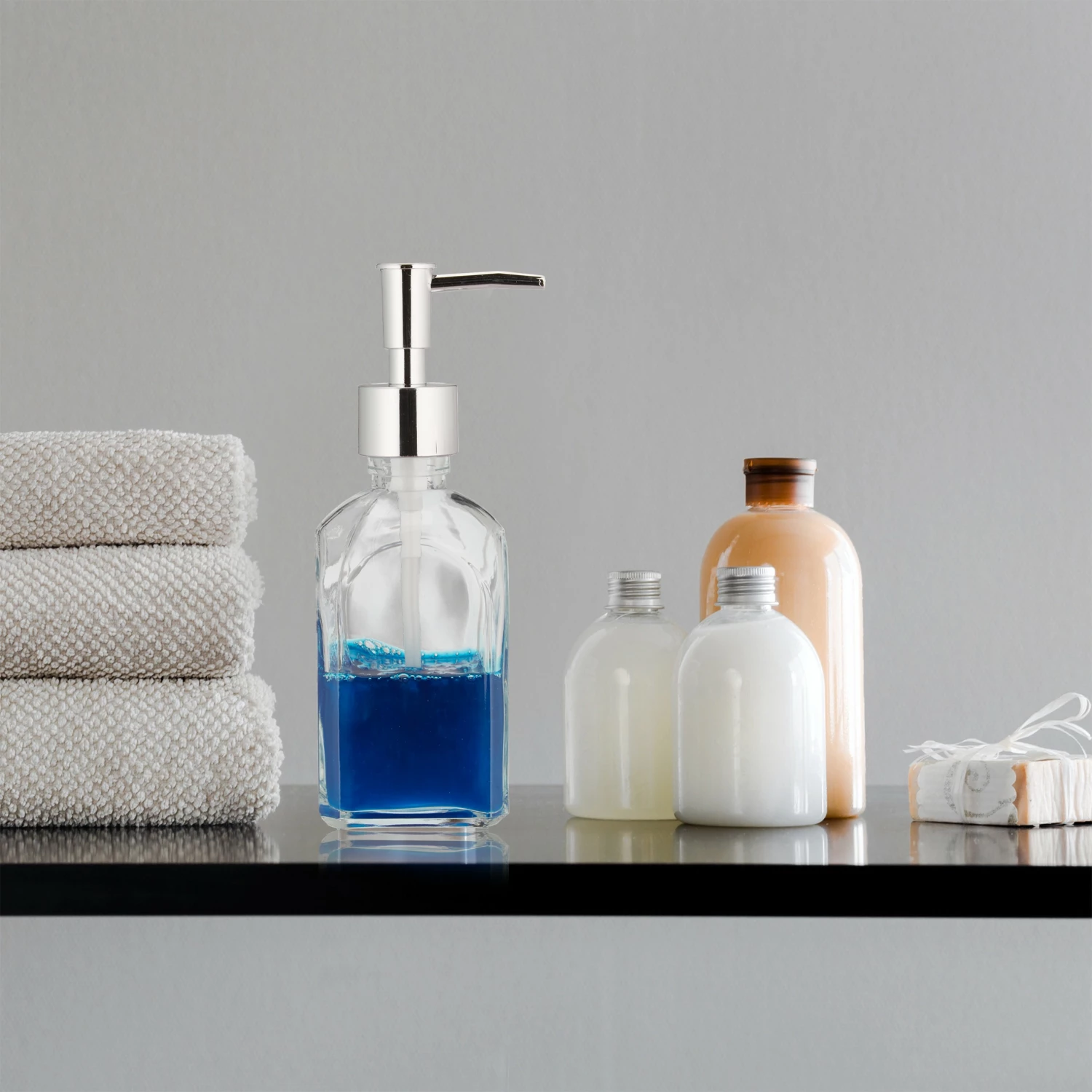 Relaxdays 8 x Seifenspender aus Glas 6 Relaxdays 8 x Seifenspender aus Glas – Bild 4