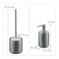 Relaxdays 5-tlg. Badezimmer Set Edelstahl -Badaccessoires Verkäufe 09bc3be8c5fc4f2794a3b3215ca5c038