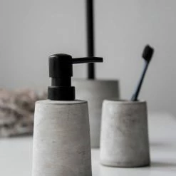 WENKO Zahnputzbecher VILLENA, Beton-Optik, Ø 7 -Badaccessoires Verkäufe 0abb764dc0e14cb19e9c424101650ee0