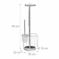 Relaxdays WC Garnitur mit Zeitschriftenhalter -Badaccessoires Verkäufe 0bb506f82ef14baea0a25af885544cef