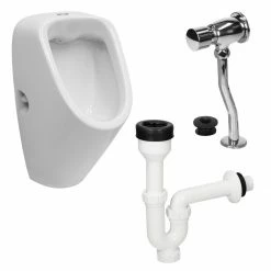 ECD Germany Urinal Pissoir mit Zulauf oben