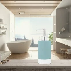 Relaxdays Keramik Seifenspender türkis 2er Set -Badaccessoires Verkäufe 0e1c83b88acd4abba6d326414f6cb36f