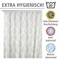 WENKO Duschvorhang - Baroque, 180 x 200 cm 14 WENKO Duschvorhang - Baroque, 180 x 200 cm -Badaccessoires Verkäufe 1000103668 200519 12503400005 DETAILS P000000001000103668