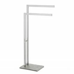 WENKO Handtuchständer Granit - Edelstahl