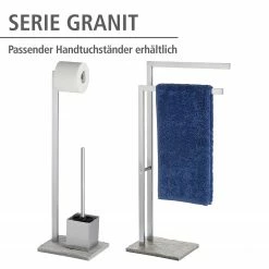 WENKO WC-Garntiur Granit - Edelstahl -Badaccessoires Verkäufe 1000103677 200519 12503600032 DETAILS P000000001000103677