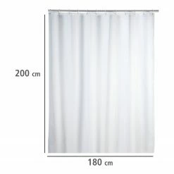 WENKO Duschvorhang Uni - Kunstfaser -Badaccessoires Verkäufe 1000122741 200519 12504100098 DETAILS P000000001000122741