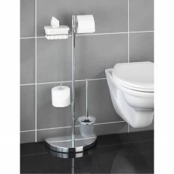 WENKO WC-Garnitur Plus - Edelstahl - Chrom -Badaccessoires Verkäufe 1000122766 200519 12504300117 MOOD DETAILS P000000001000122766 mood