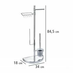 WENKO WC-Garnitur Plus - Edelstahl - Chrom -Badaccessoires Verkäufe 1000122766 200519 12504300118 DETAILS P000000001000122766