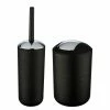 WENKO WC-Garnitur Brasil (inkl. Kosmetikeimer) - Kunststoff - Schwarz -Badaccessoires Verkäufe 1000134750 180927 15491096 IMAGE P000000001000134750