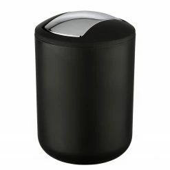 WENKO WC-Garnitur Brasil (inkl. Kosmetikeimer) - Kunststoff - Schwarz -Badaccessoires Verkäufe 1000134750 180927 15491099 GALLERYIMAGES P000000001000134750