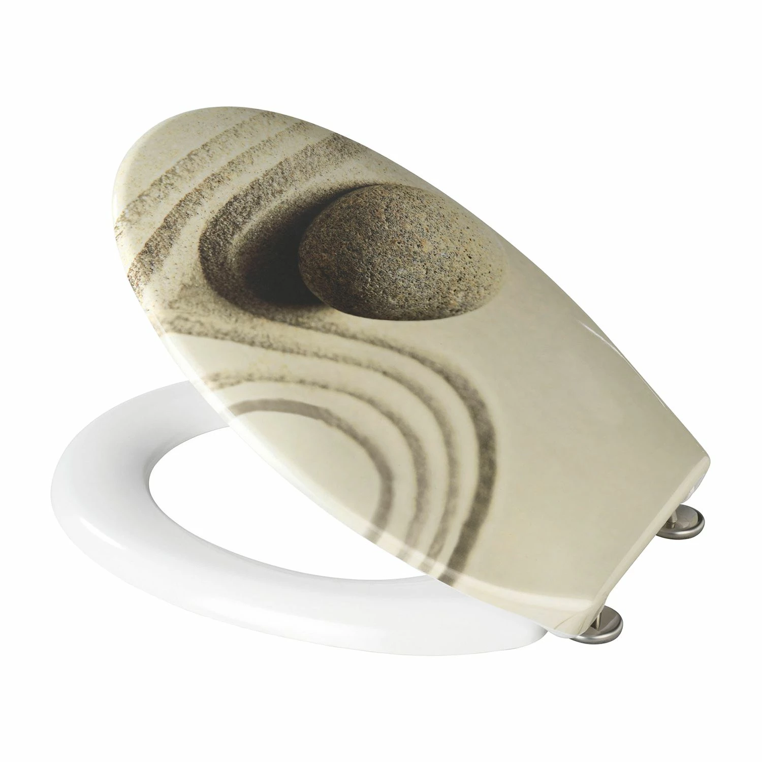 WENKO WC-Sitz Shipka - Kunststoff - Sand / Weiß 5 WENKO WC-Sitz Shipka - Kunststoff - Sand / Weiß – Bild 3