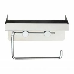WENKO Toilettenpapierhalter Moonta - Edelstahl - Metallic glänzend -Badaccessoires Verkäufe 1000145176 190129 06305100026 GALLERYIMAGES P000000001000145176