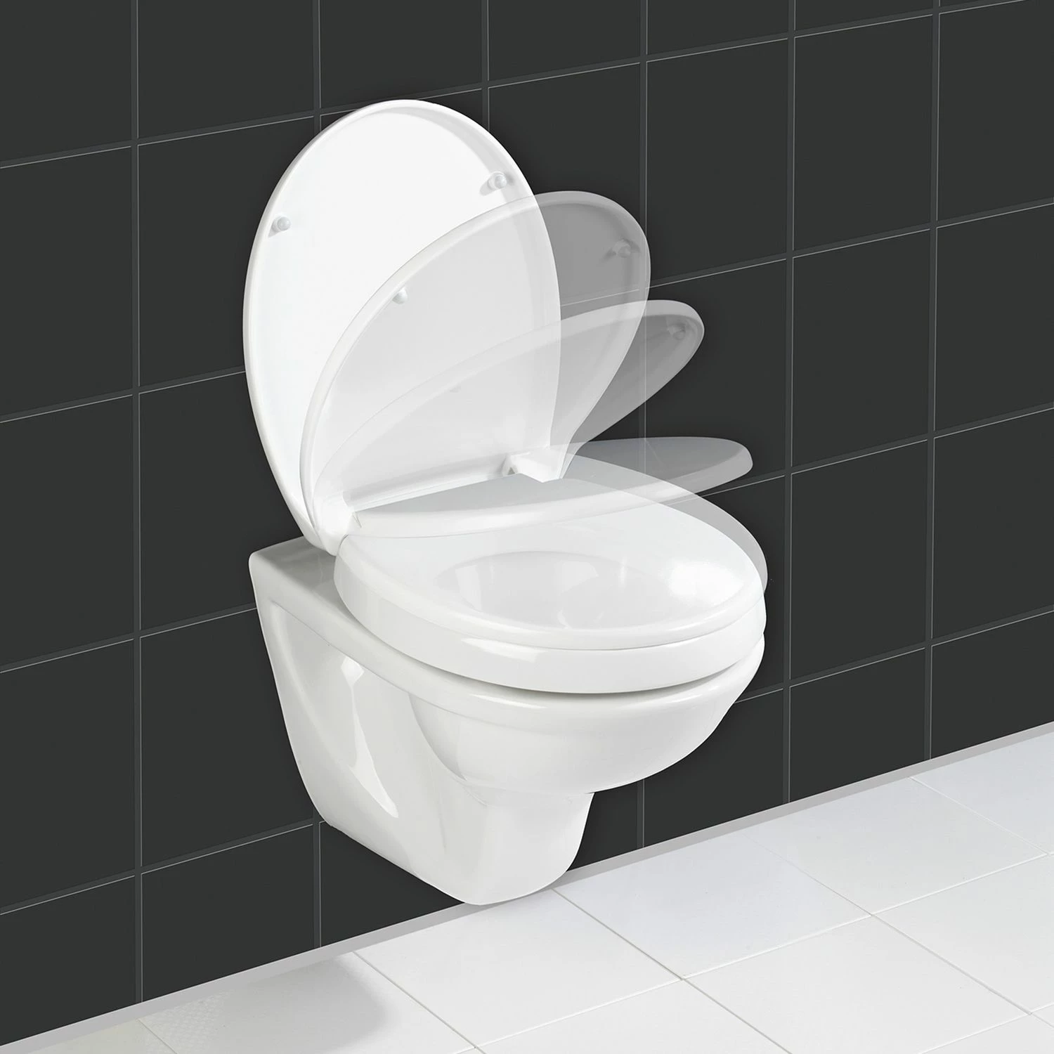 WENKO WC-Sitz Contenda - Kunststoff - Weiß 8 WENKO WC-Sitz Contenda - Kunststoff - Weiß – Bild 6