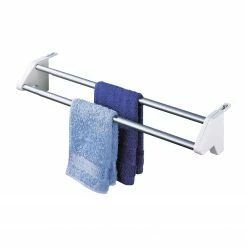 WENKO Heizkörper-Wäschetrockner Wanna - Aluminium / Kunststoff - Silber / Weiß