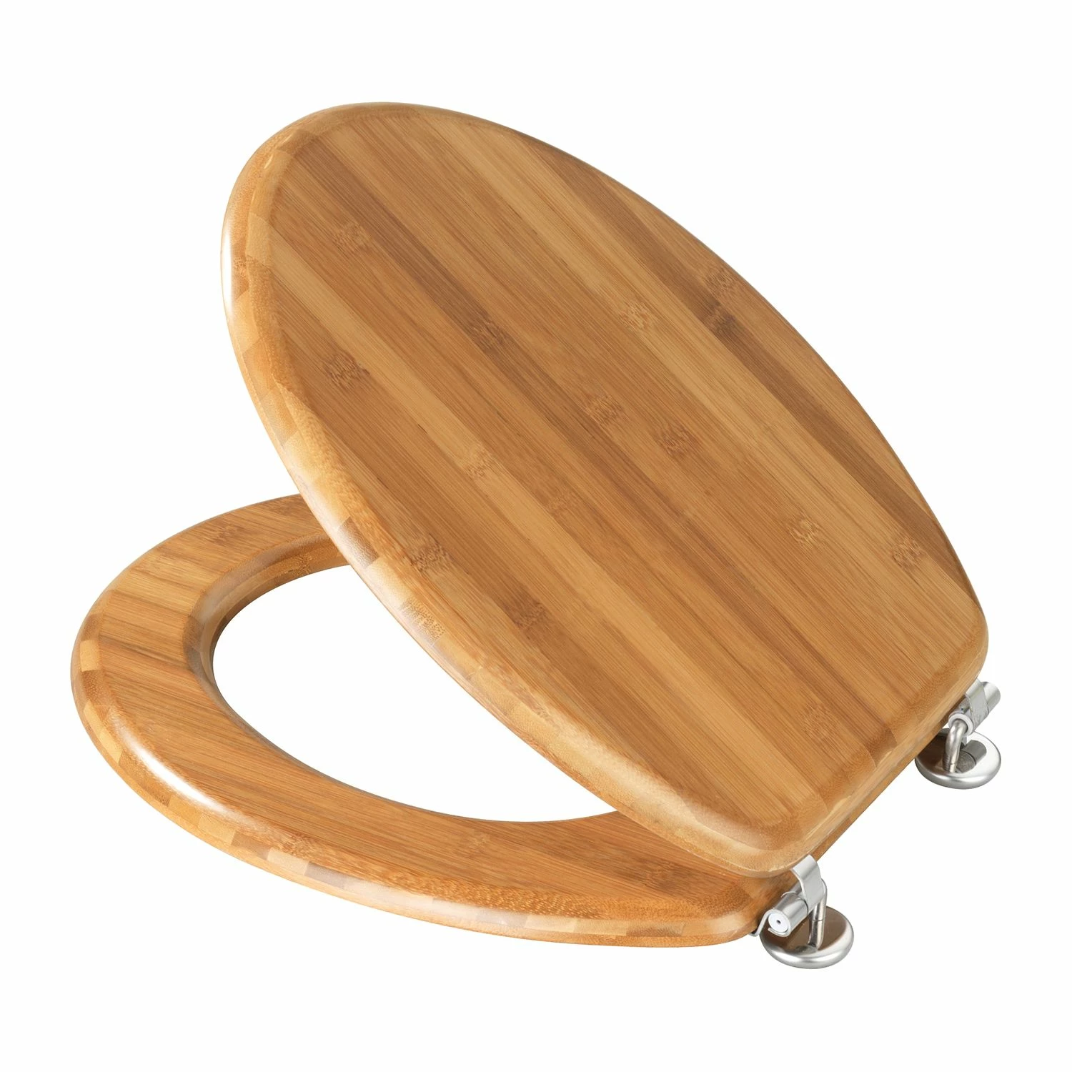 WENKO WC-Sitz Kilitten - Bambus massiv 5 WENKO WC-Sitz Kilitten - Bambus massiv – Bild 3