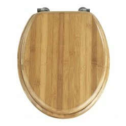 WENKO WC-Sitz Kilitten - Bambus massiv