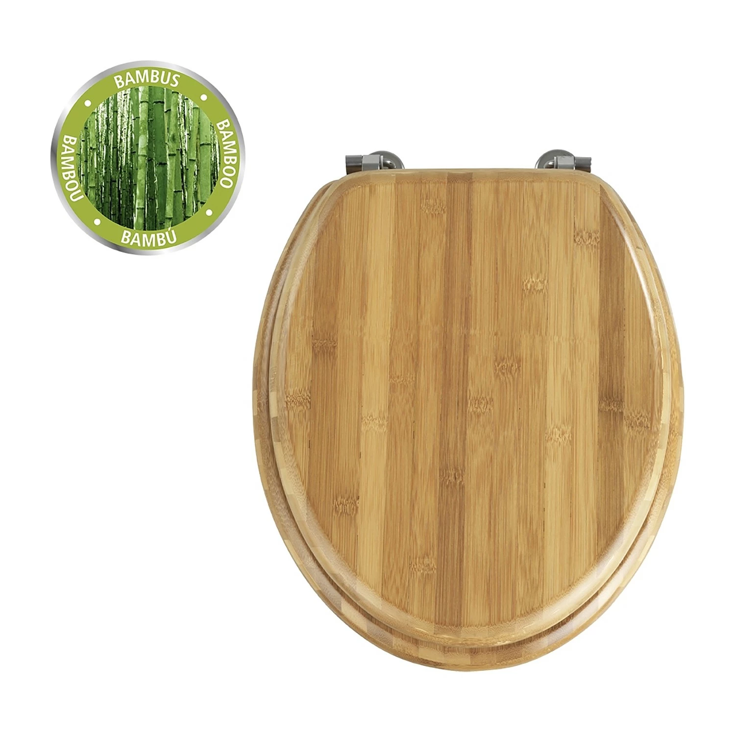 WENKO WC-Sitz Kilitten - Bambus massiv 11 WENKO WC-Sitz Kilitten - Bambus massiv – Bild 9