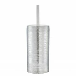 Zeller WC-Bürste Brushed - Steinzeug - Silber