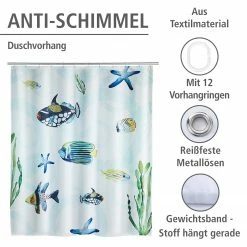 WENKO Duschvorhang Aquaria -Badaccessoires Verkäufe 1000151570 200519 12505100210 DETAILS P000000001000151570