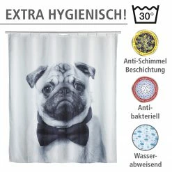 WENKO Duschvorhang Pugy -Badaccessoires Verkäufe 1000151610 200519 12505400230 DETAILS P000000001000151610