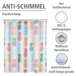WENKO Duschvorhang Ananas -Badaccessoires Verkäufe 1000151647 200519 12505700251 DETAILS P000000001000151647
