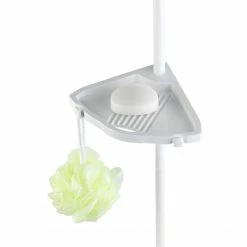 WENKO Teleskopduschecke Easy - Aluminium / Polystyrol - Weiß -Badaccessoires Verkäufe 1000151673 181228 14270900394 GALLERYIMAGES P000000001000151673