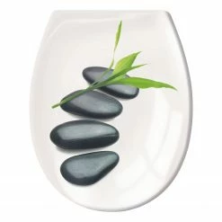 Kleine Wolke WC-Sitz Zen - Kunststoff - Creme / Grau