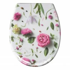 Kleine Wolke WC-Sitz Rosalie - Kunststoff - Weiß / Mehrfarbig