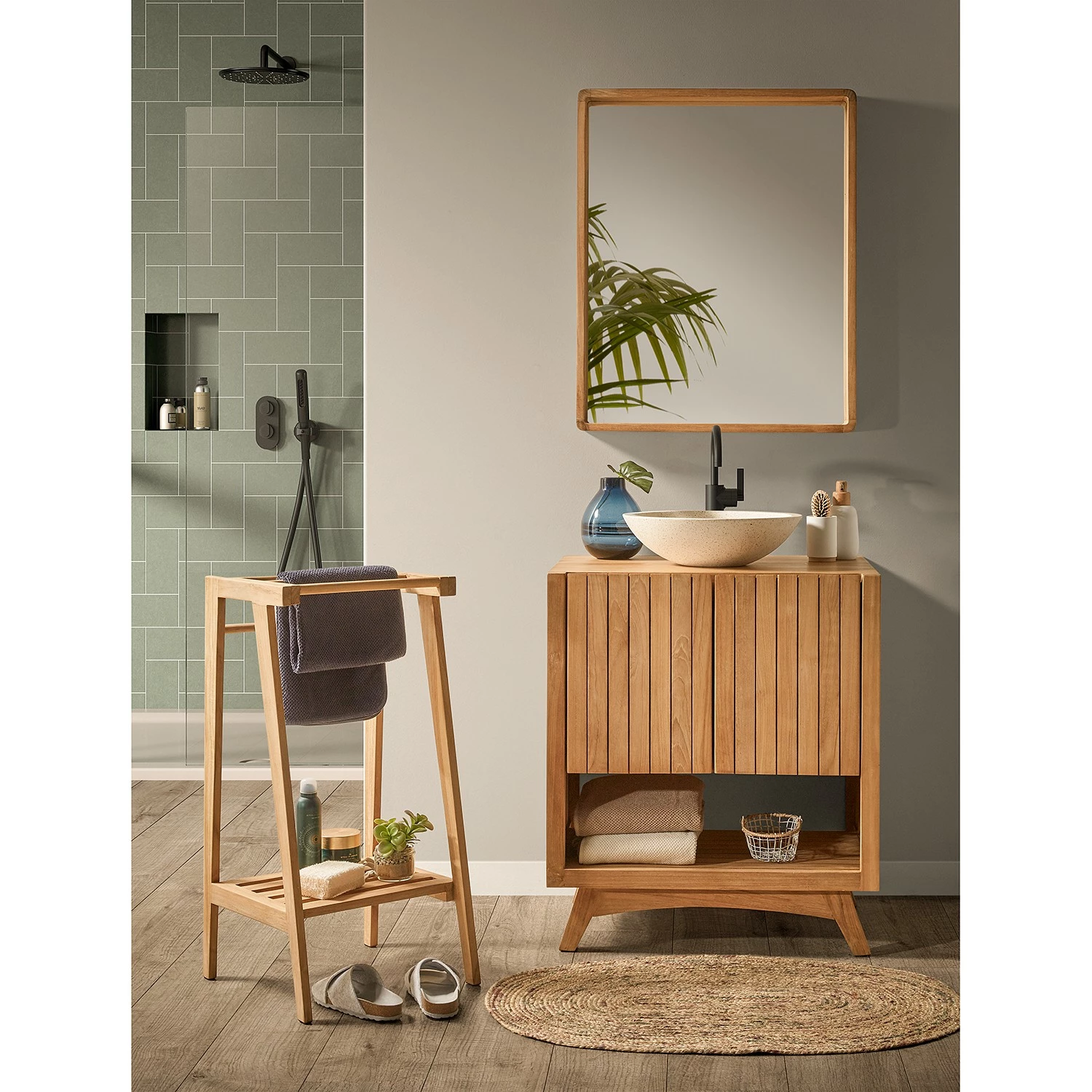 Norrwood Handtuchhalter Petropolis - Teak massiv 9 Norrwood Handtuchhalter Petropolis - Teak massiv – Bild 7