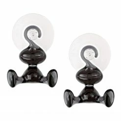 Koziol Wandhaken Moritz (2er-Set) - Kunststoff - Grau