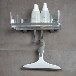 WENKO Maxiablage Vacuum-Loc Quadro - Edelstahl rostfrei / ABS - Chrom -Badaccessoires Verkäufe 1000181435 190716 12364500011 MOOD DETAILS P000000001000181435 mood