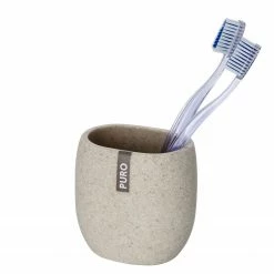 WENKO Bad-Accessoires-Set Puro (2-teilig) - Polyresin - Beige -Badaccessoires Verkäufe 1000181462 190716 12364900107 DETAILS P000000001000181462