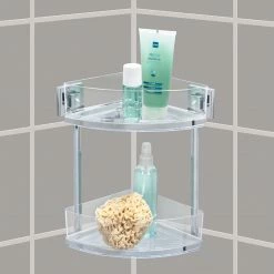 WENKO Eckregal Vacuum-Loc Quadro I - Edelstahl rostfrei / ABS - Chrom -Badaccessoires Verkäufe 1000181465 190716 12364900116 MOOD DETAILS P000000001000181465 mood