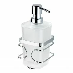 WENKO Seifenspender Premium - Edelstahl rostfrei - Silber