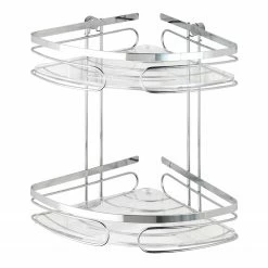 WENKO Eckregal Premium - Edelstahl rostfrei - Silber -Badaccessoires Verkäufe 1000181472 190716 12365000148 DETAILS P000000001000181472