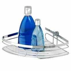 WENKO Eckablage Premium I - Edelstahl rostfrei - Silber