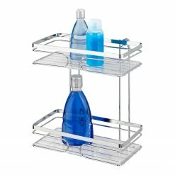 WENKO Wandregal Premium - Edelstahl rostfrei - Silber