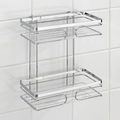 WENKO Wandregal Premium - Edelstahl rostfrei - Silber -Badaccessoires Verkäufe 1000181474 190716 12365100155 MOOD DETAILS P000000001000181474 mood