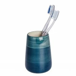 WENKO Bad-Accessoires-Set Pottery (3-teilig) - Keramik - Petrol -Badaccessoires Verkäufe 1000181495 190716 12365400251 DETAILS P000000001000181495