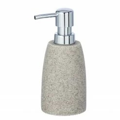 WENKO Seifenspender Goa - Polyresin - Hellgrau