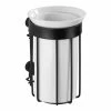 WENKO Zahnputzbecher Classic Plus - Stahl / ABS - Schwarz / Weiß -Badaccessoires Verkäufe 1000181551 190716 12370000418 IMAGE P000000001000181551