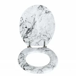 WENKO WC-Sitz Onyx - MDF (Mitteldichte Holzfaserplatte) - Weiß -Badaccessoires Verkäufe 1000181559 190716 12370100438 DETAILS P000000001000181559