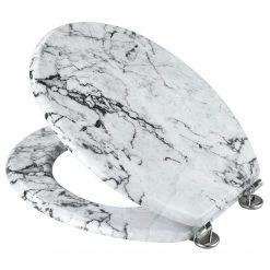 WENKO WC-Sitz Onyx - MDF (Mitteldichte Holzfaserplatte) - Weiß -Badaccessoires Verkäufe 1000181559 190716 12370100439 DETAILS P000000001000181559