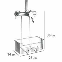 WENKO Thermostat-Dusch-Caddy Milo - Edelstahl - Silber / Transparent -Badaccessoires Verkäufe 1000181560 200519 12510600337 DETAILS P000000001000181560