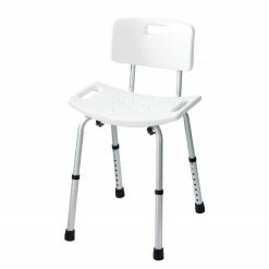 WENKO Badhocker Secura - Kunststoff / Aluminium - Weiß