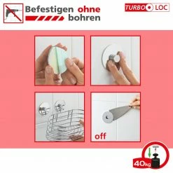 WENKO Handtuchring Turbo-Loc Quadro - Edelstahl rostfrei / ABS - Chrom -Badaccessoires Verkäufe 1000181581 190716 12370300493 SKETCH DETAILS P000000001000181581 sketch