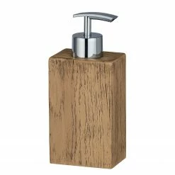 WENKO Seifenspender Marla - Polyresin - Braun