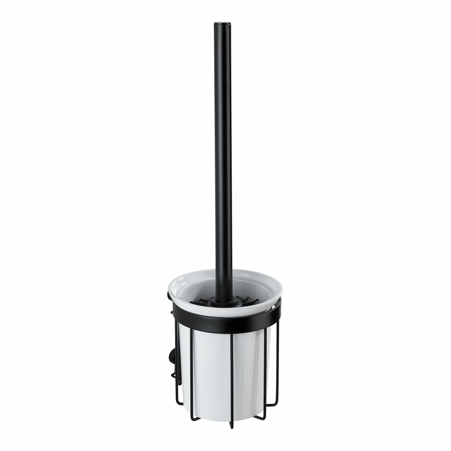 WENKO WC-Garnitur Classic Plus I - Stahl / ABS - Schwarz / Weiß 3 WENKO WC-Garnitur Classic Plus I - Stahl / ABS - Schwarz / Weiß