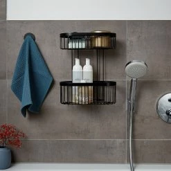 WENKO Wandregal Classic Plus - Stahl - Schwarz -Badaccessoires Verkäufe 1000181604 190716 12370600553 MOOD DETAILS P000000001000181604 mood